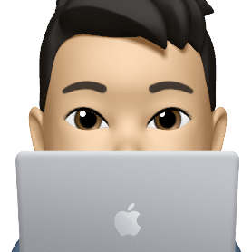 Emoji version of Simon with a laptop
